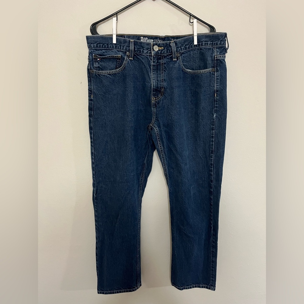 Tommy Hilfiger Men's Dark Blue Straight Jeans